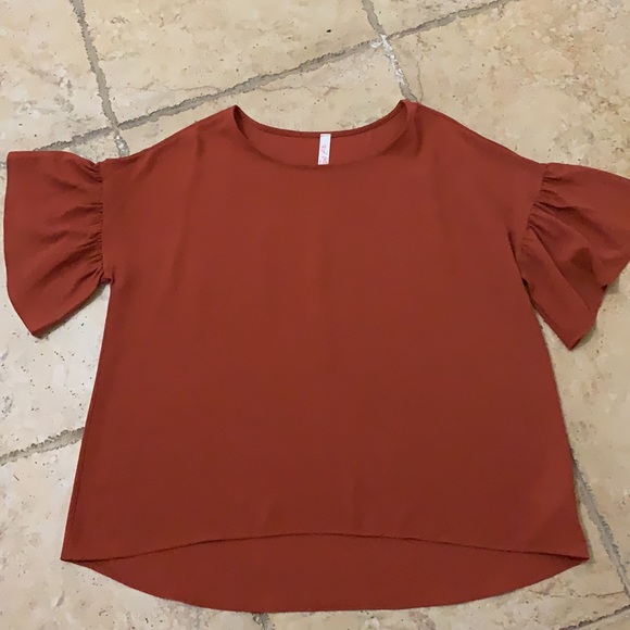 Rust colored large Red Lolly dress shirt - Picture 3 of 4